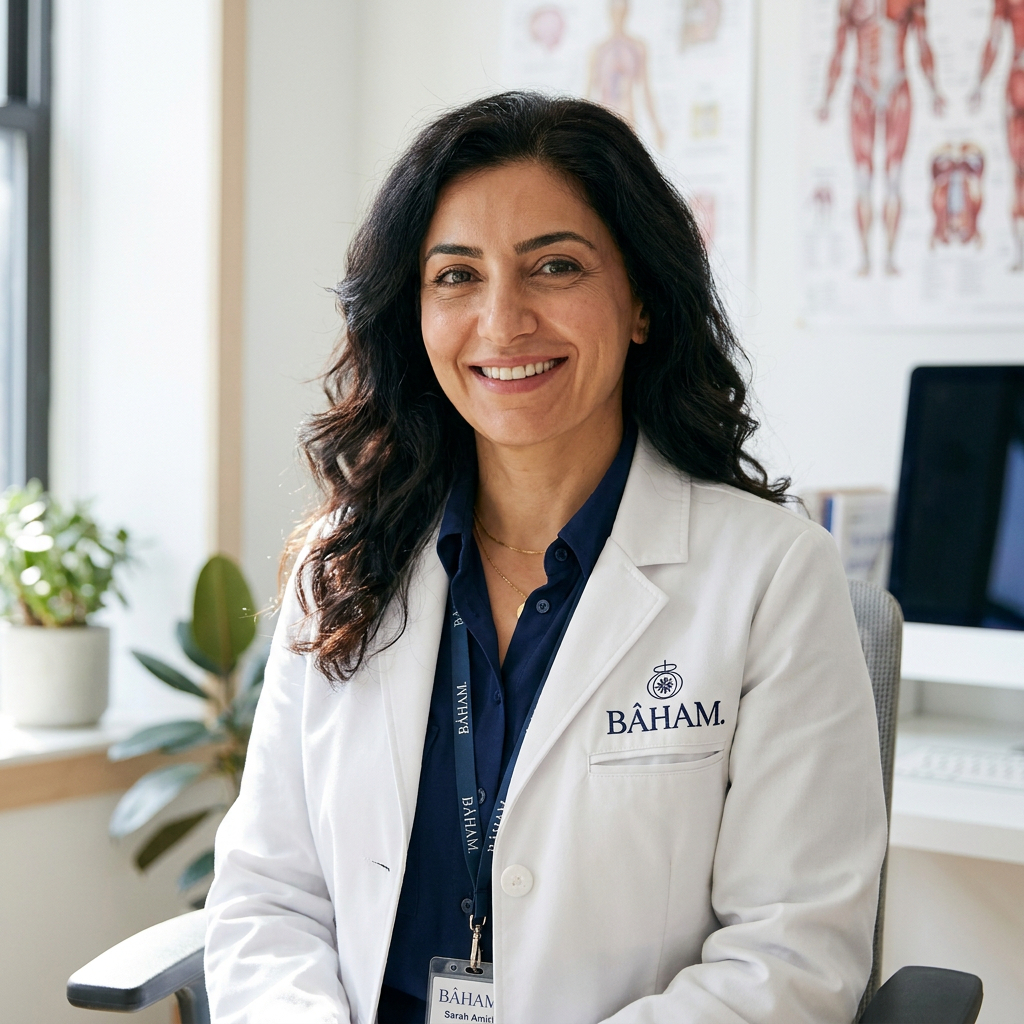 Dr. Amini, formulating physician behind the BÂHAM system.